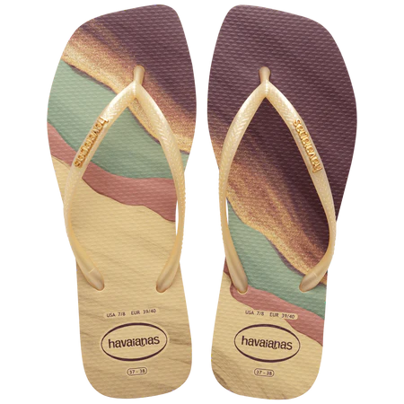 HAVAIANAS Women's Slim Square Trendy Flip Flops