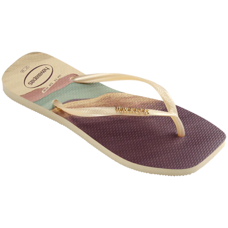 HAVAIANAS Women's Slim Square Trendy Flip Flops