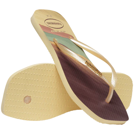HAVAIANAS Women's Slim Square Trendy Flip Flops