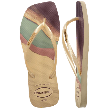 Chanclas cuadradas y delgadas de moda para mujer de HAVAIANAS