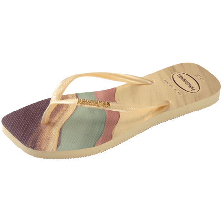 HAVAIANAS Women's Slim Square Trendy Flip Flops